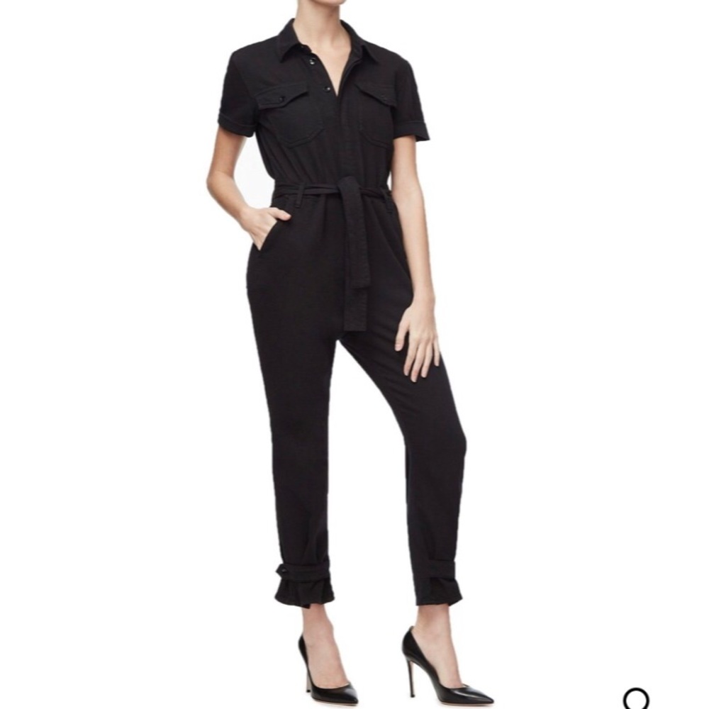 Good American The waist-tie jumpsuit